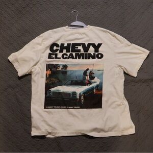 Abercrombie & Fitch Chevy El Camino Vintage Inspired Tee - Cream